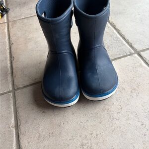 Crocs Navy Blue Rain Boots
